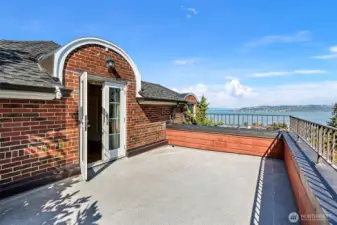 a private deck.