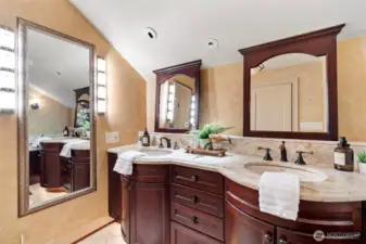 oversized vanity . . .
