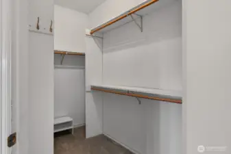 Large walk-in closet.