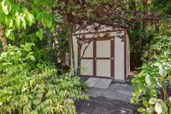 Outdoor Storage Shed Ideal for Gardening Supplies