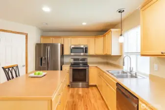 Kitchen virtually enhanced