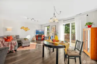 Dining space off of family room