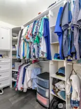 Primary walk-in closet