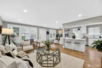 Bright open living area