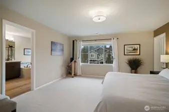 Primary suite with 2 walk-in closets.