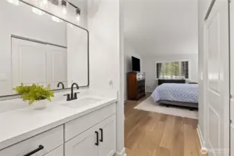 updated primary bathroom