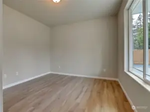 One of the main level bedrooms, has a closet, or use as office.