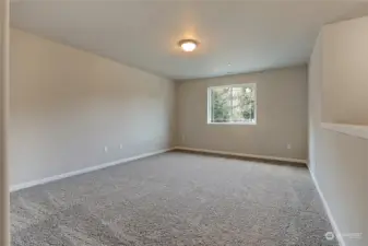 One of the two bonus upper rooms! So much room for activities! You could even close it off to make a 6th bedroom..