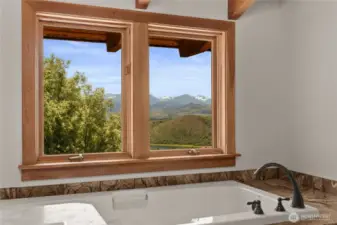 The ultimate view from an oversized tub!