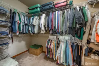 Primary walk-in closet