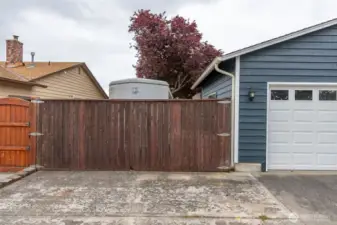 Gate into the RV-Boat parking.