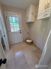 Mud room off back patio