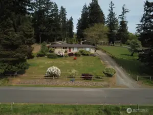 Beautiful mature landscaping
