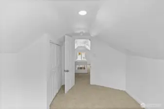 Bedroom #4 faces to side of house.