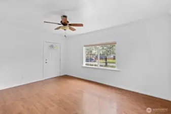 Front room window.