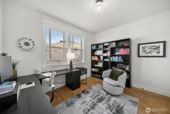 Bedroom used as an office