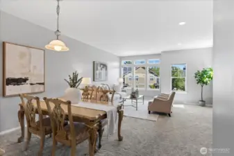 Space for a formal dining space if you'd like. Or use it for anything else you'd like: home office, crafting space, piano.