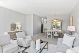 Another look at the very large 23 x 16 living/dining room space.