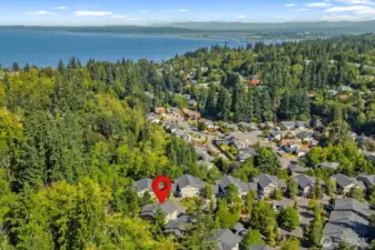 Harborview Park is a 17 min walk on sidewalks. Amazing Possession Sound views!