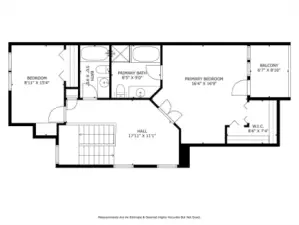 Upstairs Level Dimensions