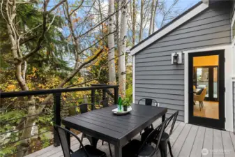 Plenty of outdoor decks to enjoy! Right off the kitchen.