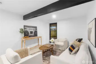 Huge finished space downstairs with two separate entrances