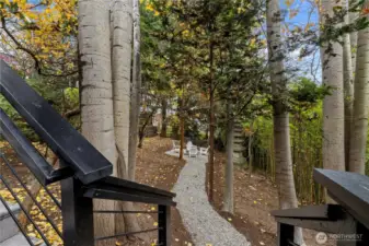 Rare privacy in this huge backyard!