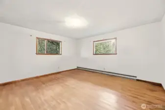 Primary bedroom with beautiful cedar closet