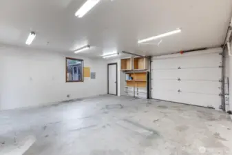 Garage with bonus space