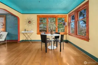 Gorgeous fir and white oak flooring throughout.