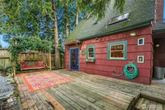 The private backyard is sheer perfection. Inviting, peaceful and low maintenance.