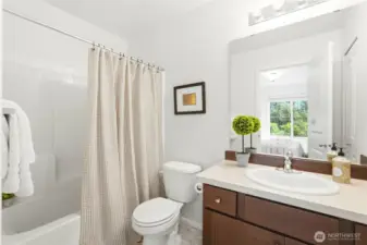 En suite bathroom for main floor bedroom.