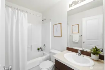 Upstairs hall bathroom.