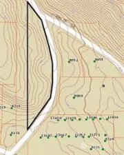 Property outline with Elevations.