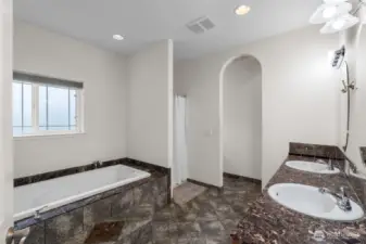 large soaking tub