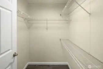 Primary closet