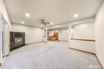 Kitchen and large walk-in pantry just off the living area.