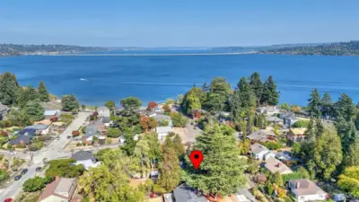 Prime location in desirable Lakewood community! Just ONE block from Lake Washington!
