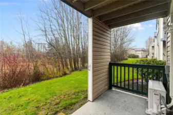 Covered patio off back slider