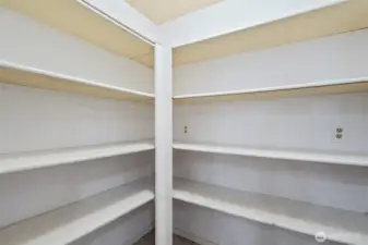 Who would have expected a walk-in pantry?!