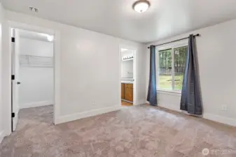 The carpet is brand new!