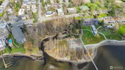 Community beach area