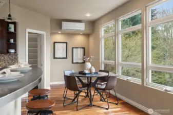 Dining nook.