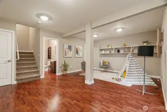 Lower level rec room