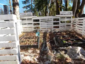 small summer garden area