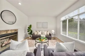 An elegant space ideal for entertaining guests.