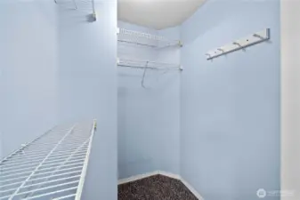 Primary walk in closet