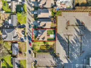 Private location next to retention pond and church parking lot for added parking and privacy