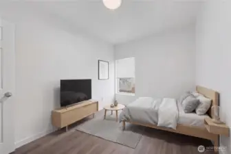 Primary Bedroom, virtually staged