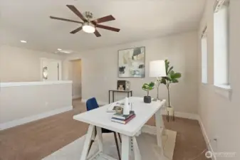 Upstairs loft/bonus room area